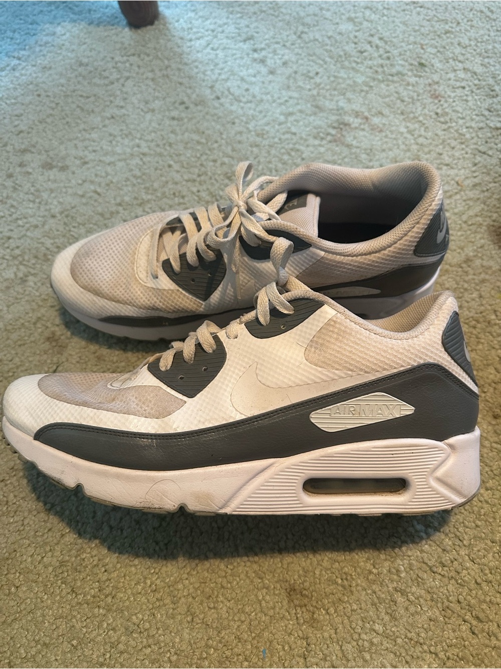 Nike Men’s Air Max Sneakers — White & Gray